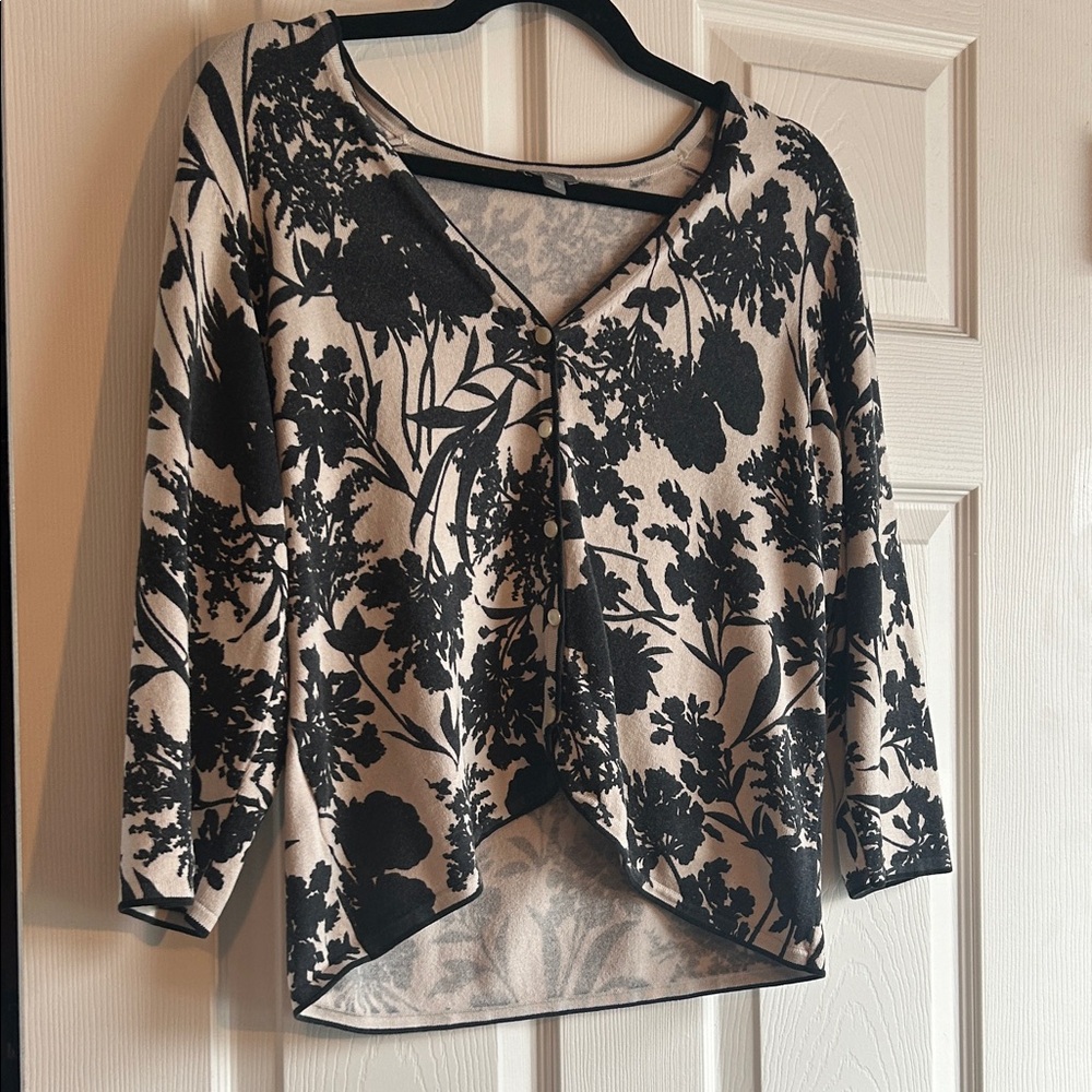 Floral Button-Up Cardigan - Picture 8 of 12